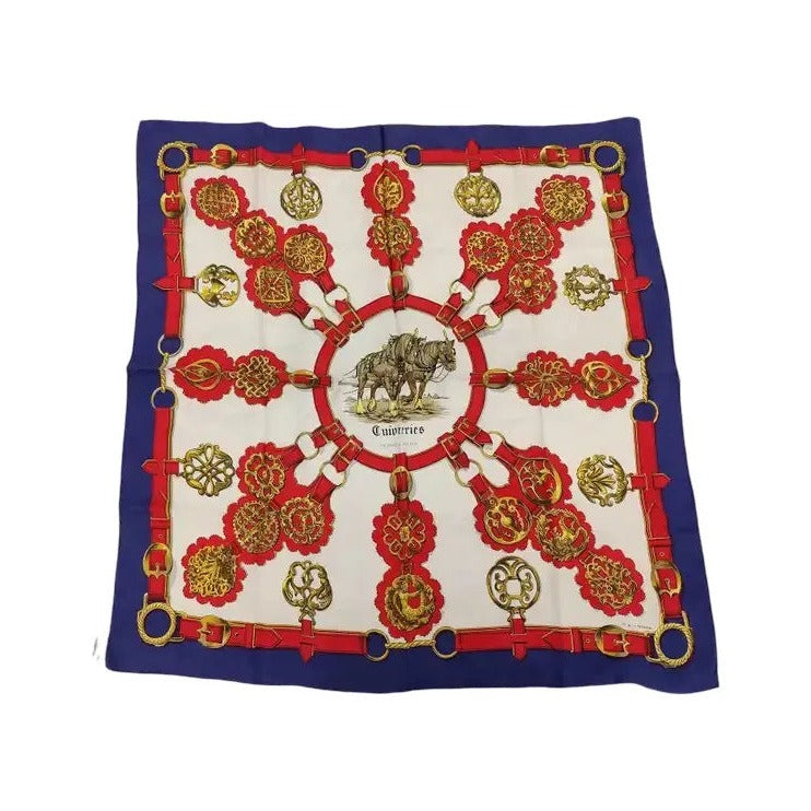 Hermes Carré 90 Silk multicolor, Multicolour, Silk, Scarf