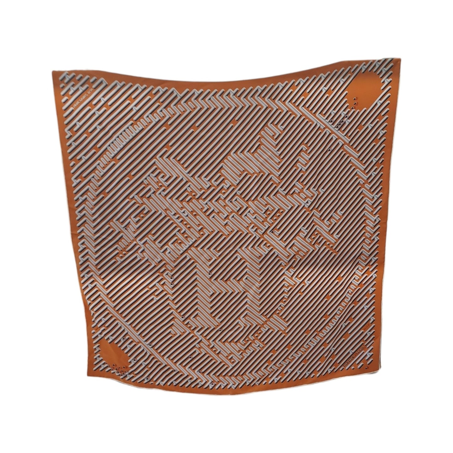 Hermes Carré 90 Silk multicolor, Orange, Silk, Scarf