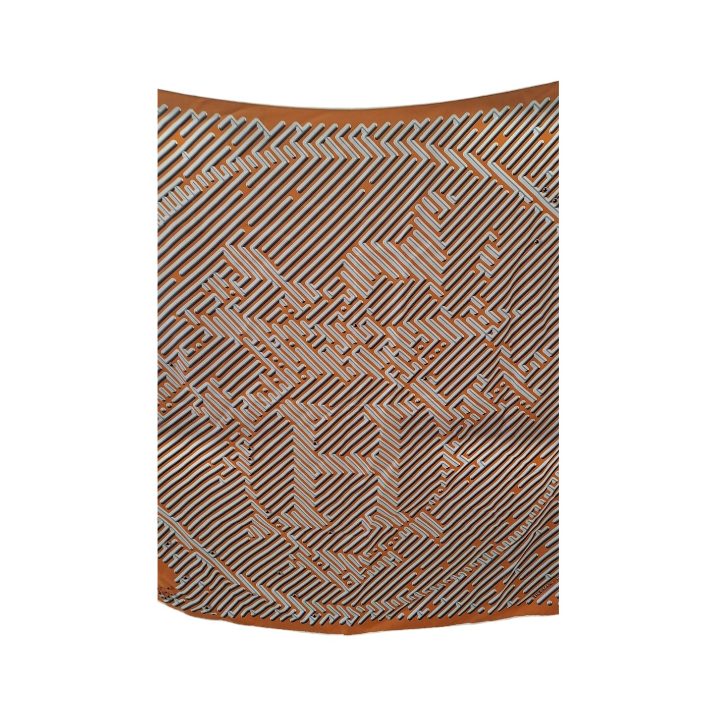 Hermes Carré 90 Silk multicolor, Orange, Silk, Scarf