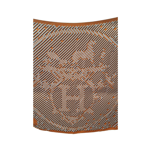 Hermes Carré 90 Silk multicolor, Orange, Silk, Scarf