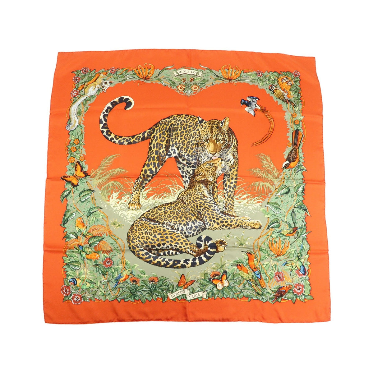 Hermes Carré 90 Silk multicolor, Multicolour, Silk, Scarf