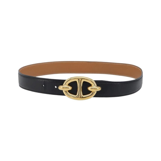 Hermes Chaine D'Ancre Belt Leather, Gold, Leather, Belt
