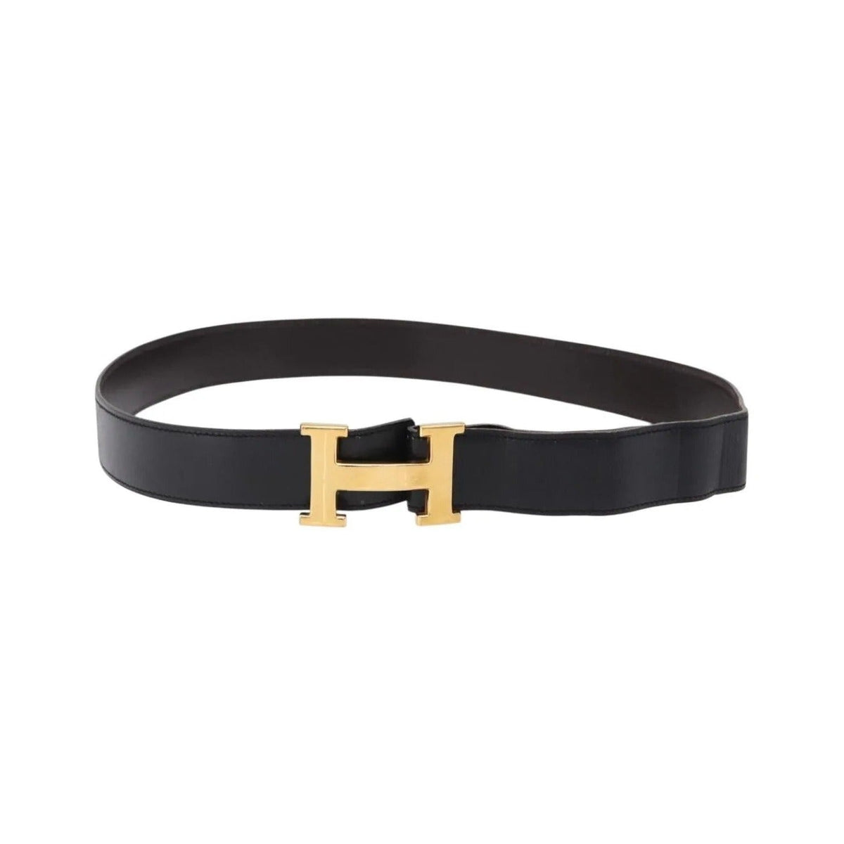 Hermes Constance Reversible Belt Leather, Black, Leather, Belt