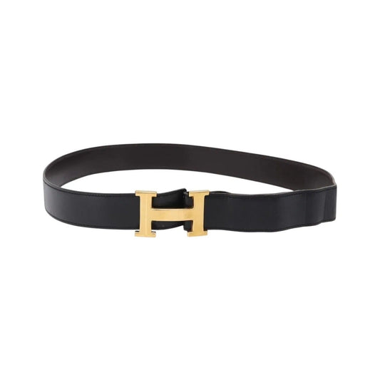 Hermes Constance Reversible Belt Leather, Black, Leather, Belt