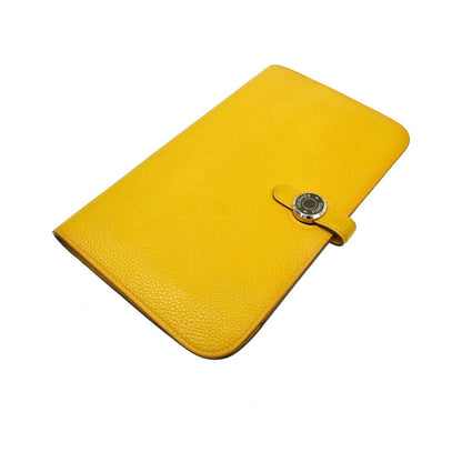 Hermes Dogon Duo Combined Leather, Yellow, Leather, Wallet