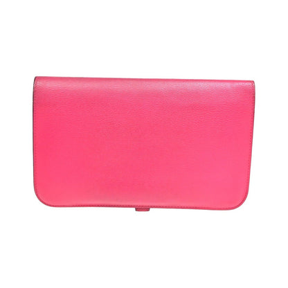 Hermes Dogon Duo Combined Leather, Pink, Leather, Wallet