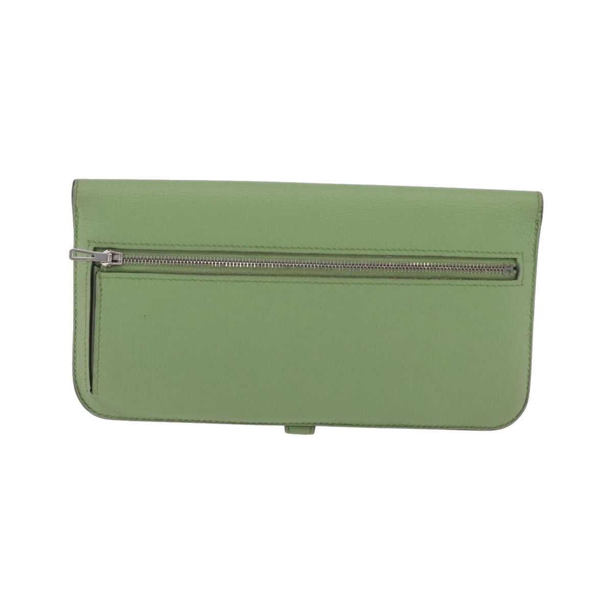 Hermes Dogon Recto Verso Leather, Green, Leather, Wallet
