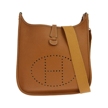 Hermes Evelyne Bag Gen I Togo, Gold, Leather, Handbag