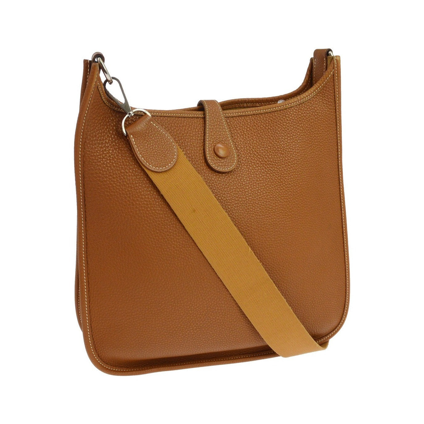 Hermes Evelyne Bag Gen I Togo, Gold, Leather, Handbag