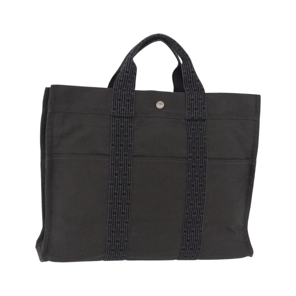 Hermes Fourre-tout Herline Fourre-tout Herline, Gray, Canvas, Tote Bag
