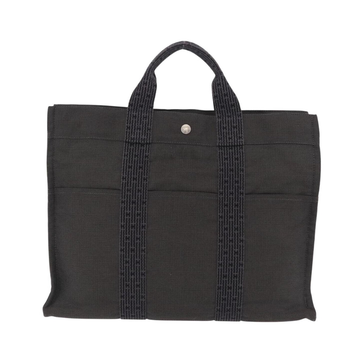 Hermes Fourre-tout Herline Fourre-tout Herline, Gray, Canvas, Tote Bag
