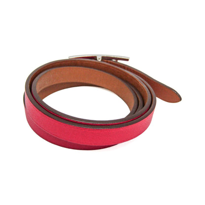Hermes Hapi 3 Leather with Metal, Pink, Leather, Bracelet