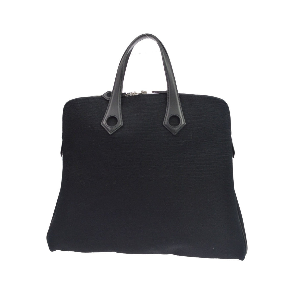 Hermes Heeboo Toile, Black, Canvas, Handbag