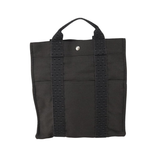 Hermes Herline Canvas, Gray, Canvas, Backpack