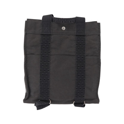 Hermes Herline Canvas, Gray, Canvas, Backpack
