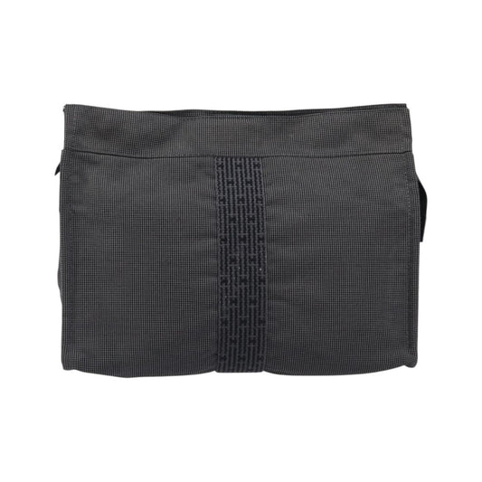 Hermes Herline Cosmetic Canvas, Gray, Canvas, Toiletry Case