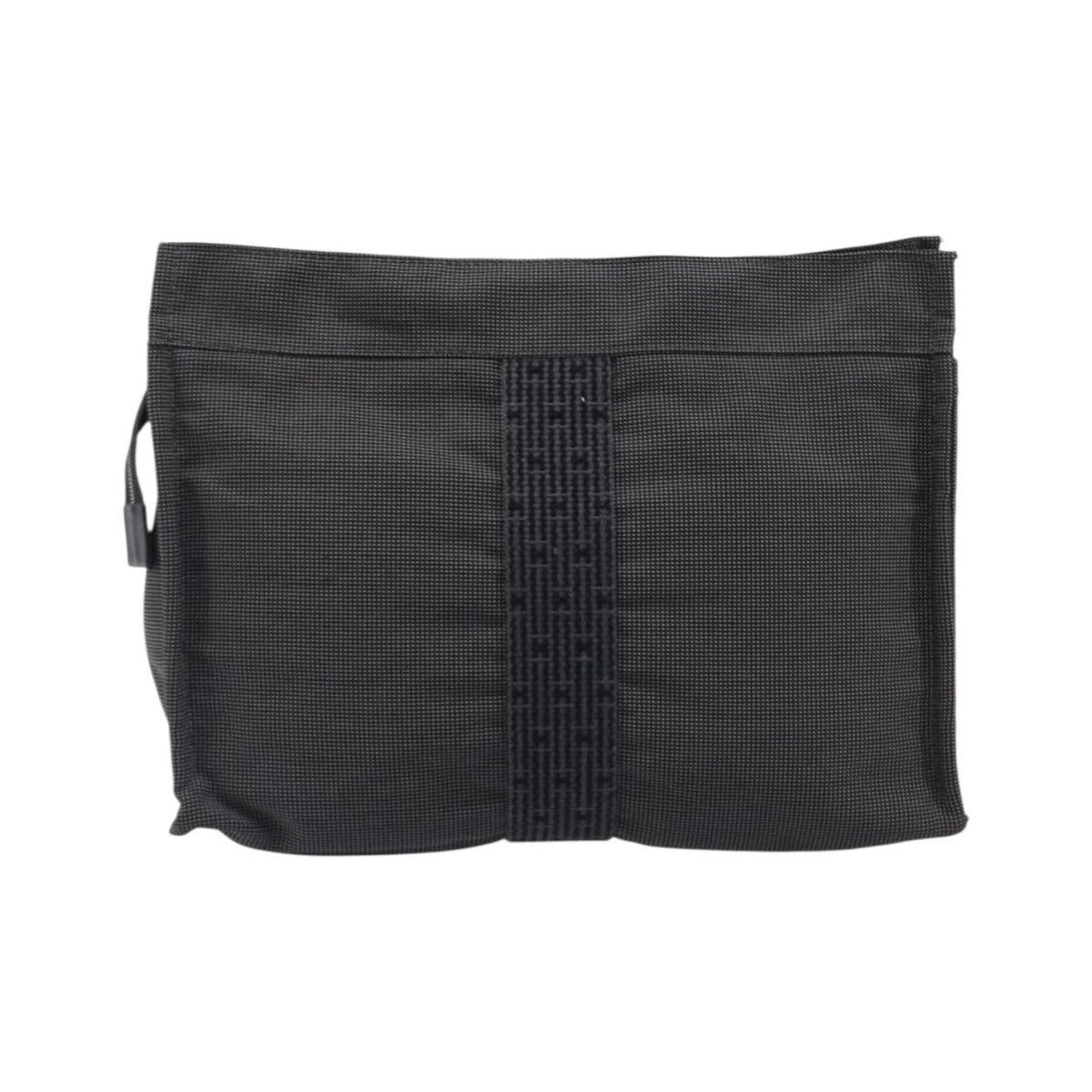 Hermes Herline Cosmetic Canvas, Gray, Canvas, Toiletry Case