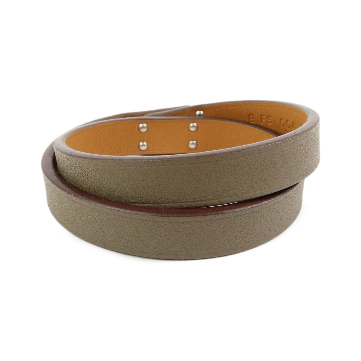 Hermes Kelly Double Tour Leather, Greige, Leather, Bracelet