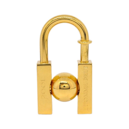Hermes LHomme Peut Embellir La Terre Cadena Lock Charm Metal, Gold, Gold Plated, Charm