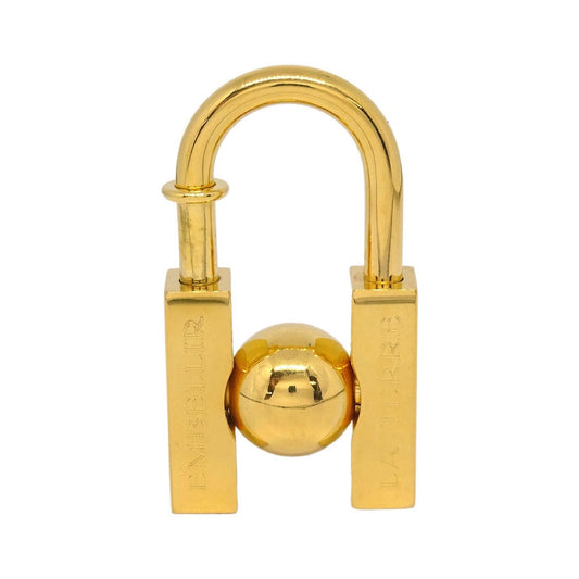 Hermes LHomme Peut Embellir La Terre Cadena Lock Charm Metal, Gold, Gold Plated, Charm