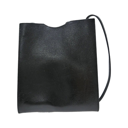 Hermes Onimaitou Leather, Black, Leather, Shoulder Bag
