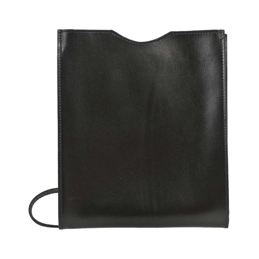 Hermes Onimaitou Pochette Box Calf, Black, Leather, Clutch