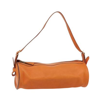 Hermes Sac Doremi Leather, Orange, Leather, Shoulder Bag