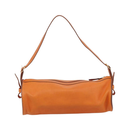 Hermes Sac Doremi Leather, Orange, Leather, Shoulder Bag