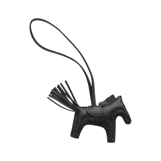 Hermes So Black GriGri Rodeo Bag Charm Leather, Black, Leather, Charm