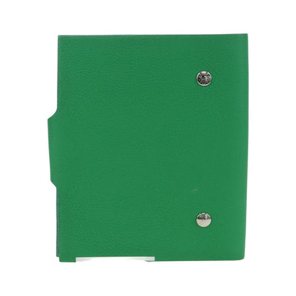 Hermes Ulysse Agenda Cover Leather, Green, Leather, Wallet