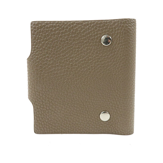 Hermes Ulysses Agenda Cover Leather, Beige, Leather, Briefcase