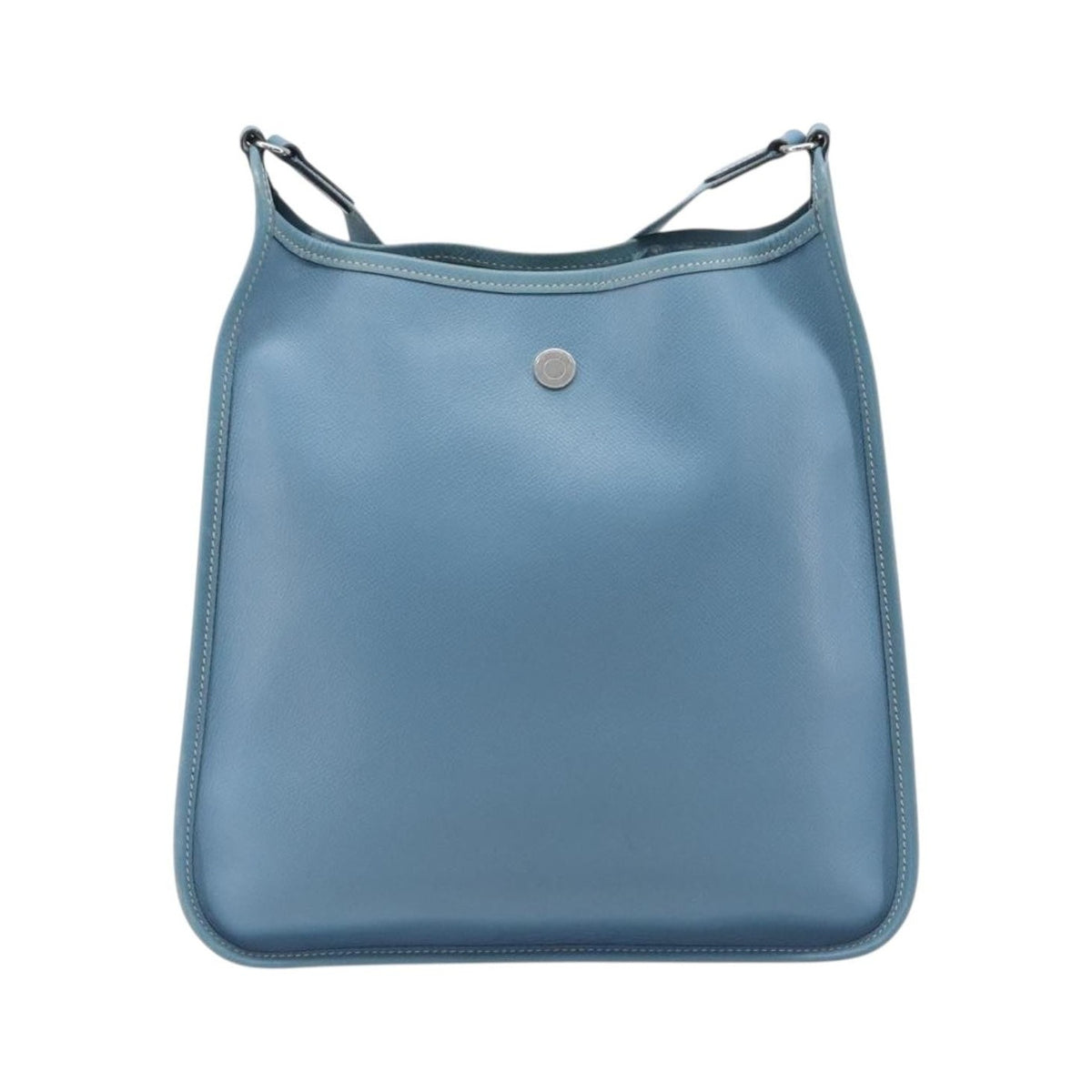 Hermes Vespa Courchevel, Blue, Leather, Shoulder Bag