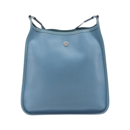 Hermes Vespa Courchevel, Blue, Leather, Shoulder Bag