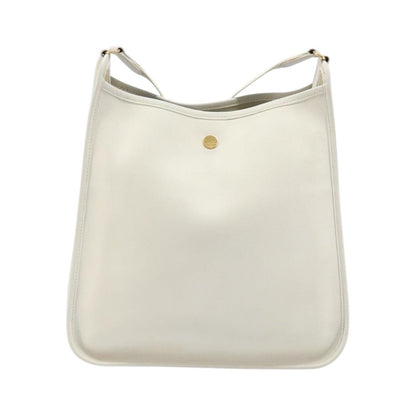 Hermes Vespa Courchevel, White, Leather, Shoulder Bag