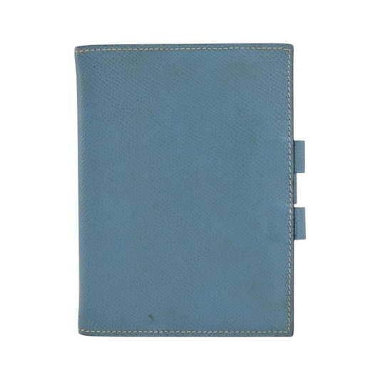 Hermes Vision Agenda Cover Leather, Blue, Leather, Briefcase