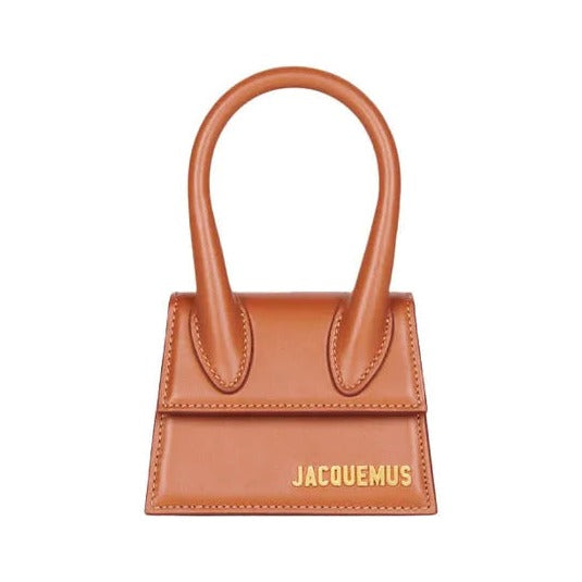 Jacquemus Le Chiquito Mini Leather, Brown, Calfskin, Handbag