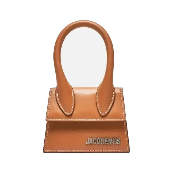 Jacquemus Le Chiquito Mini Leather, Brown, Leather, Handbag