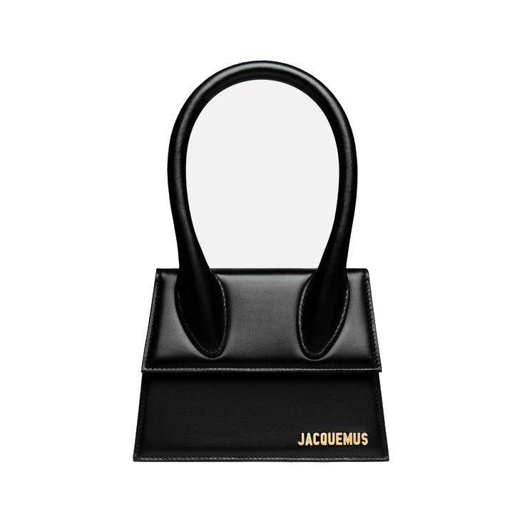 Jacquemus Le Chiquito Moyen Leather, Black, Leather, Handbag