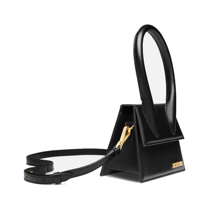 Jacquemus Le Chiquito Moyen Leather, Black, Leather, Handbag