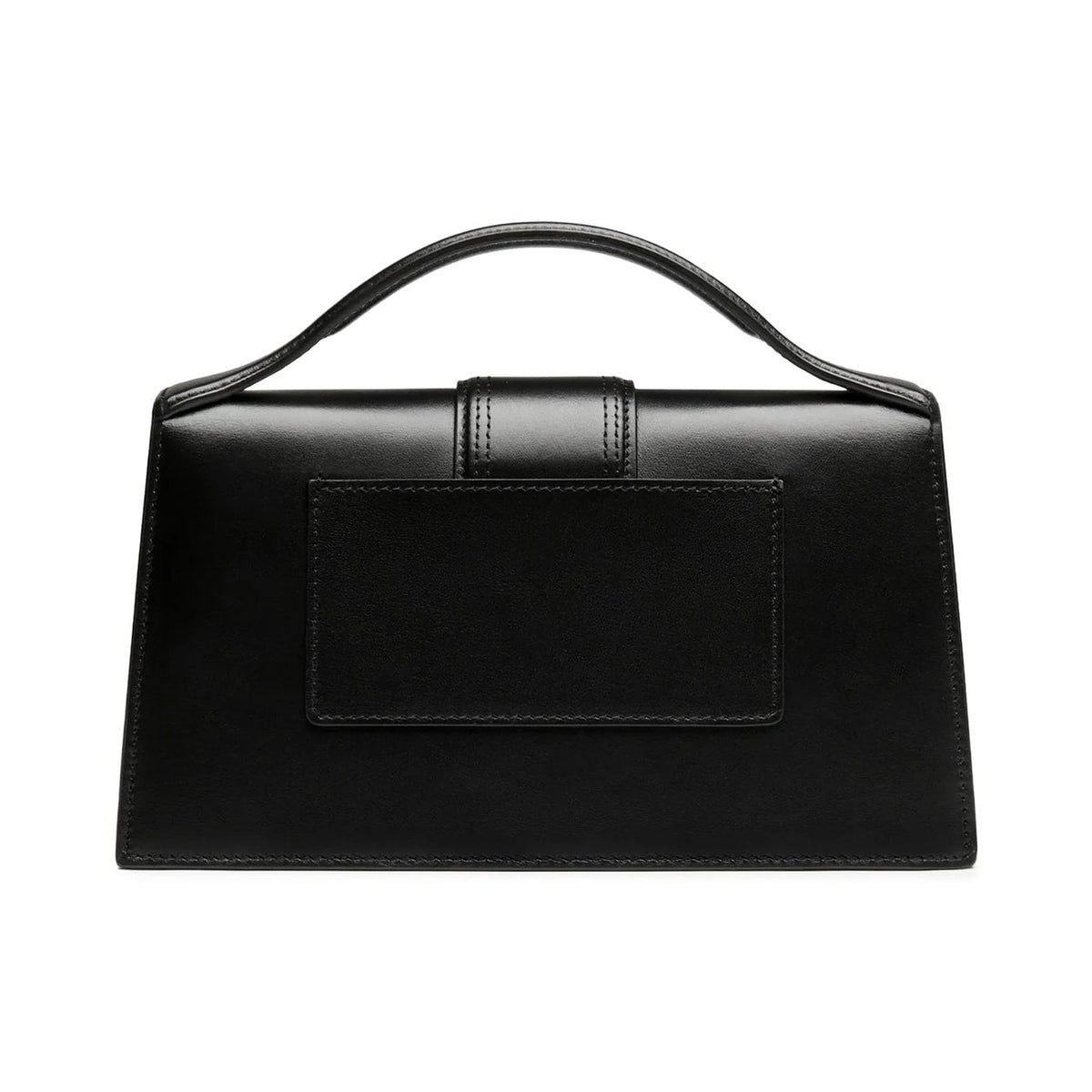 Jacquemus Le Grand Bambino Flap Leather, Black, Leather, Handbag