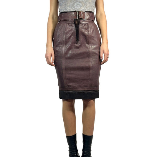 JUST CAVALLI ROBERTO Belted Pencil Skirt - Brandsamsara