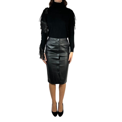 Karl Lagerfeld Leather Skirt - Brandsamsara