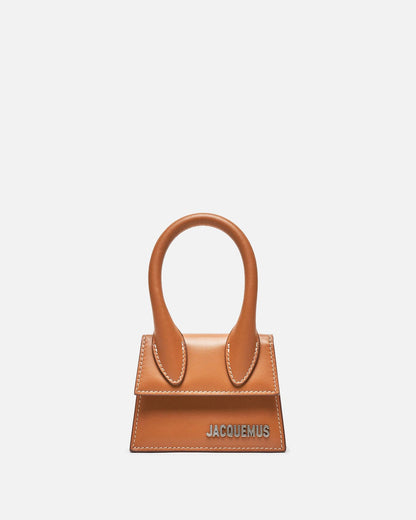 Jacquemus Le Chiquito Bag Leather, BROWN, LEATHER, Handbag
