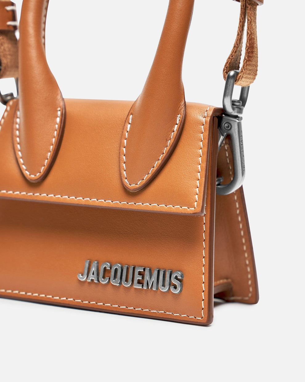 Jacquemus Le Chiquito Bag Leather, BROWN, LEATHER, Handbag