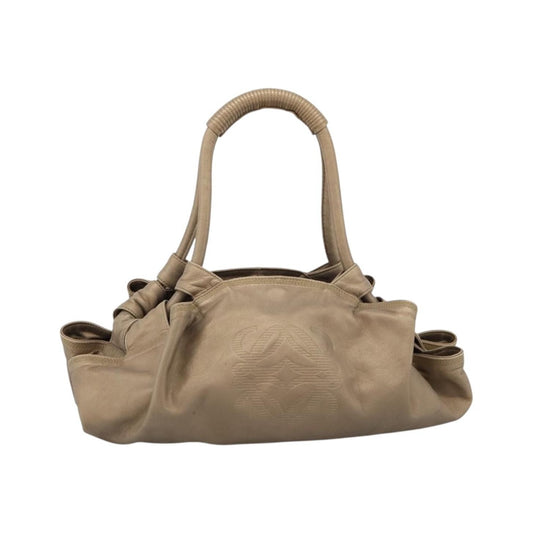 Loewe Aire Leather, Gold, Leather, Shoulder Bag