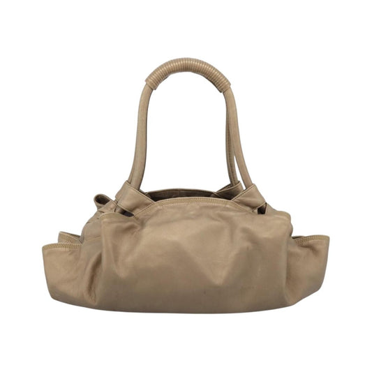 Loewe Aire Leather, Gold, Leather, Shoulder Bag