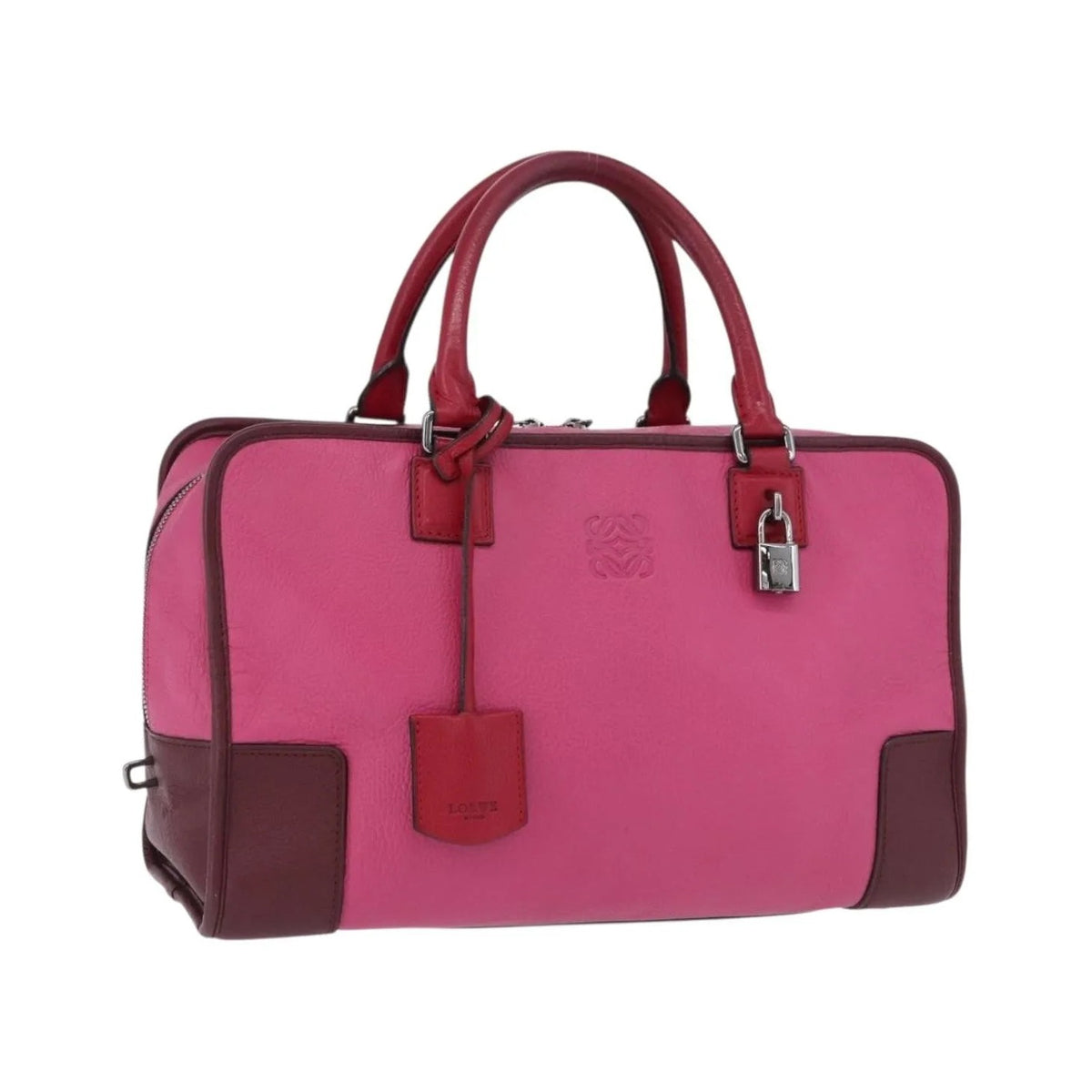 Loewe Amazona Leather, Pink, Leather, Handbag