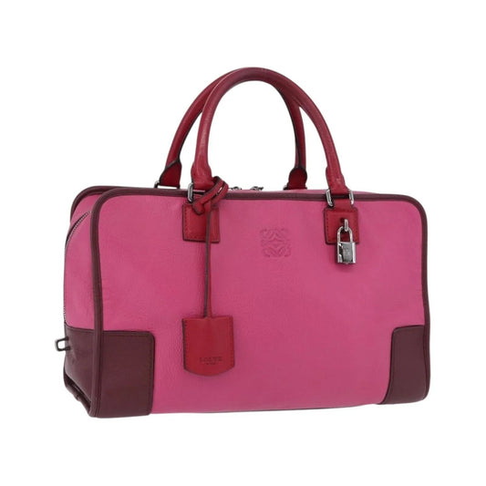 Loewe Amazona Leather, Pink, Leather, Handbag