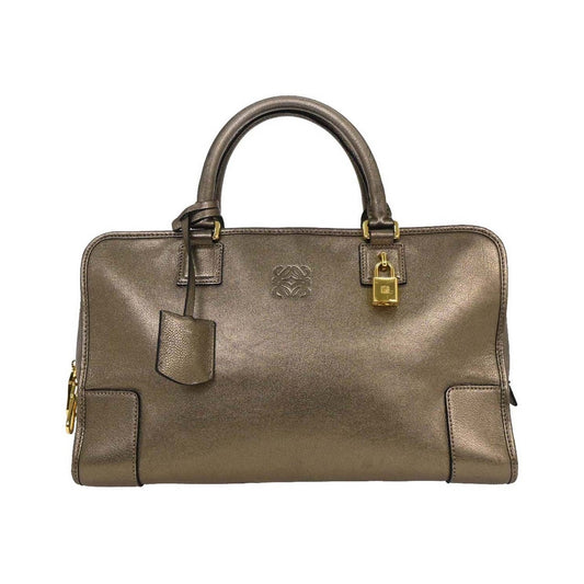 Loewe Amazona Leather, Gold, Leather, Handbag