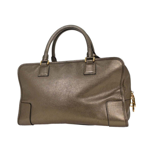 Loewe Amazona Leather, Gold, Leather, Handbag